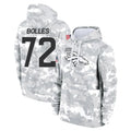 Kooe D.Broncos #72 Garett Bolles Player Arctic Camo Salute to Service Hoodies Limited Game Stitched Jerseys