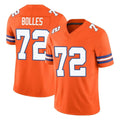 Kooe D.Broncos #72 Garett Bolles Player Orange Limited Alternate Vapor F.U.S.E. Throwback Game Stitched Jerseys