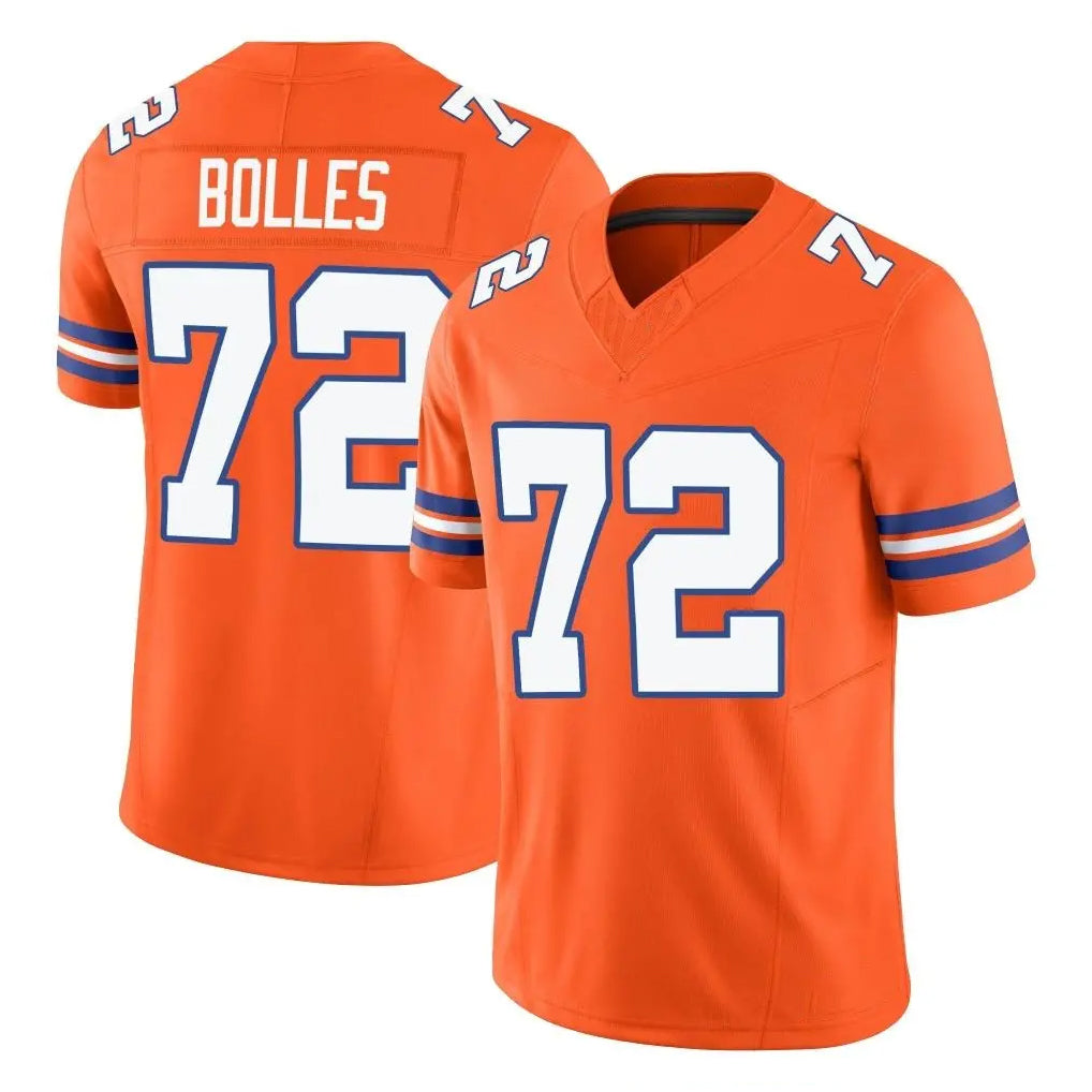 Kooe D.Broncos #72 Garett Bolles Player Orange Limited Alternate Vapor F.U.S.E. Throwback Game Stitched Jerseys