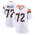 Kooe D.Broncos #72 Garett Bolles Player White Home Game Stitched Jerseys