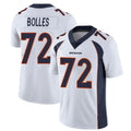 Kooe D.Broncos #72 Garett Bolles Player White Vapor Untouchable Limited Home Game Stitched Jerseys