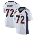 Kooe D.Broncos #72 Garett Bolles Player White Vapor Untouchable Limited Home Game Stitched Jerseys