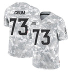 Kooe D.Broncos #73 Frank Crum Player Arctic Camo Salute To Service Limited Stitched Jerseys