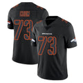 Kooe D.Broncos #73 Frank Crum Player Black Impact Limited Game Stitched Jerseys