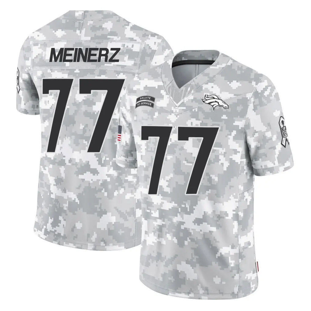 Kooe D.Broncos #77 Quinn Meinerz Player Arctic Camo Salute To Service Limited Stitched Jerseys