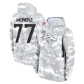 Kooe D.Broncos #77 Quinn Meinerz Player Arctic Camo Salute to Service Hoodies Limited Game Stitched Jerseys
