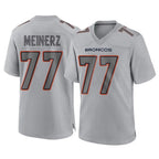 Kooe D.Broncos #77 Quinn Meinerz Player Gray Atmosphere Fashion Limited Game Stitched Jerseys