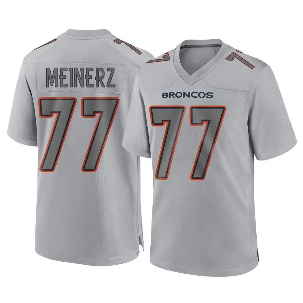 Kooe D.Broncos #77 Quinn Meinerz Player Gray Atmosphere Fashion Limited Game Stitched Jerseys