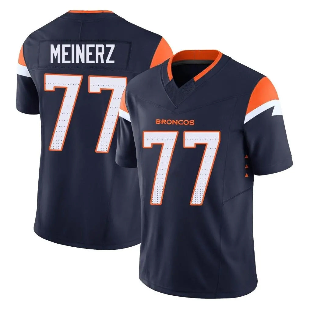 Kooe D.Broncos #77 Quinn Meinerz Player Navy Limited Vapor F.U.S.E. Home Game Stitched Jerseys