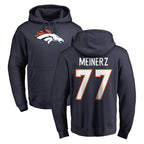 Kooe D.Broncos #77 Quinn Meinerz Player Navy Pullover Hoodie Limited Stitched Jerseys