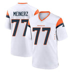 Kooe D.Broncos #77 Quinn Meinerz Player White Home Game Stitched Jerseys