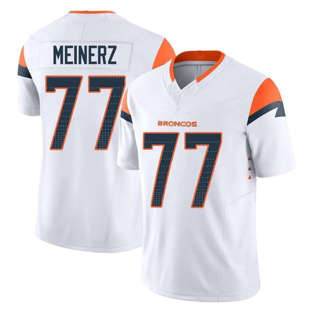 Kooe D.Broncos #77 Quinn Meinerz Player White Limited Vapor F.U.S.E. Home Game Stitched Jerseys