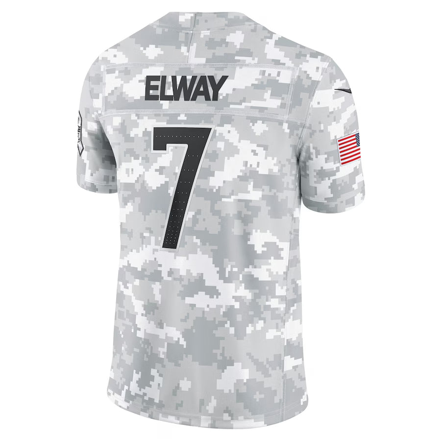 Kooe D.Broncos #7 John Elway Player Arctic Camo Salute to Service Limited Stitched Jerseys