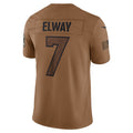 Kooe D.Broncos #7 John Elway Player Brown Salute To Service Limited Stitched Jerseys