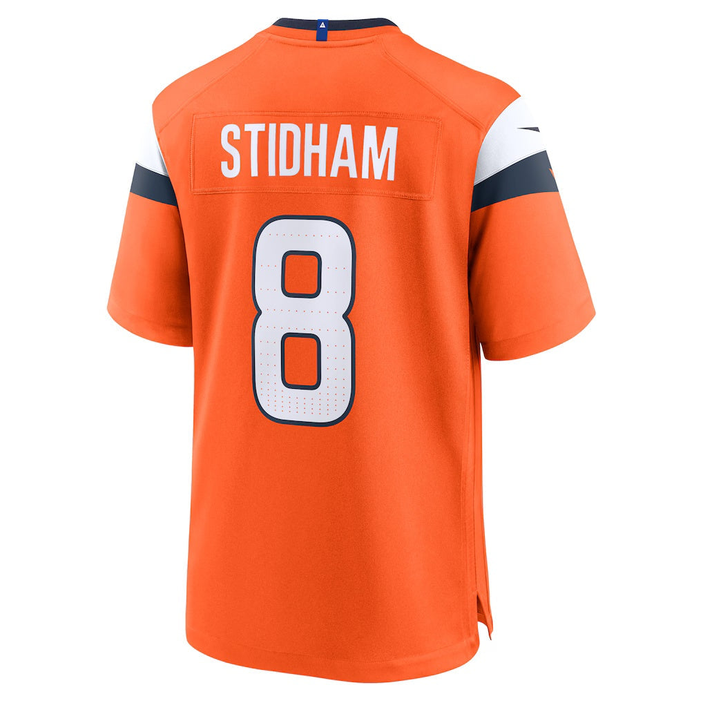 Kooe D.Broncos #8 Jarrett Stidham Orange Team Game Stitched Jerseys