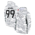 Kooe D.Broncos #99 Zach Allen Player Arctic Camo Salute to Service Hoodies Limited Game Stitched Jerseys