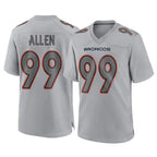 Kooe D.Broncos #99 Zach Allen Player Gray Atmosphere Fashion Limited Game Stitched Jerseys