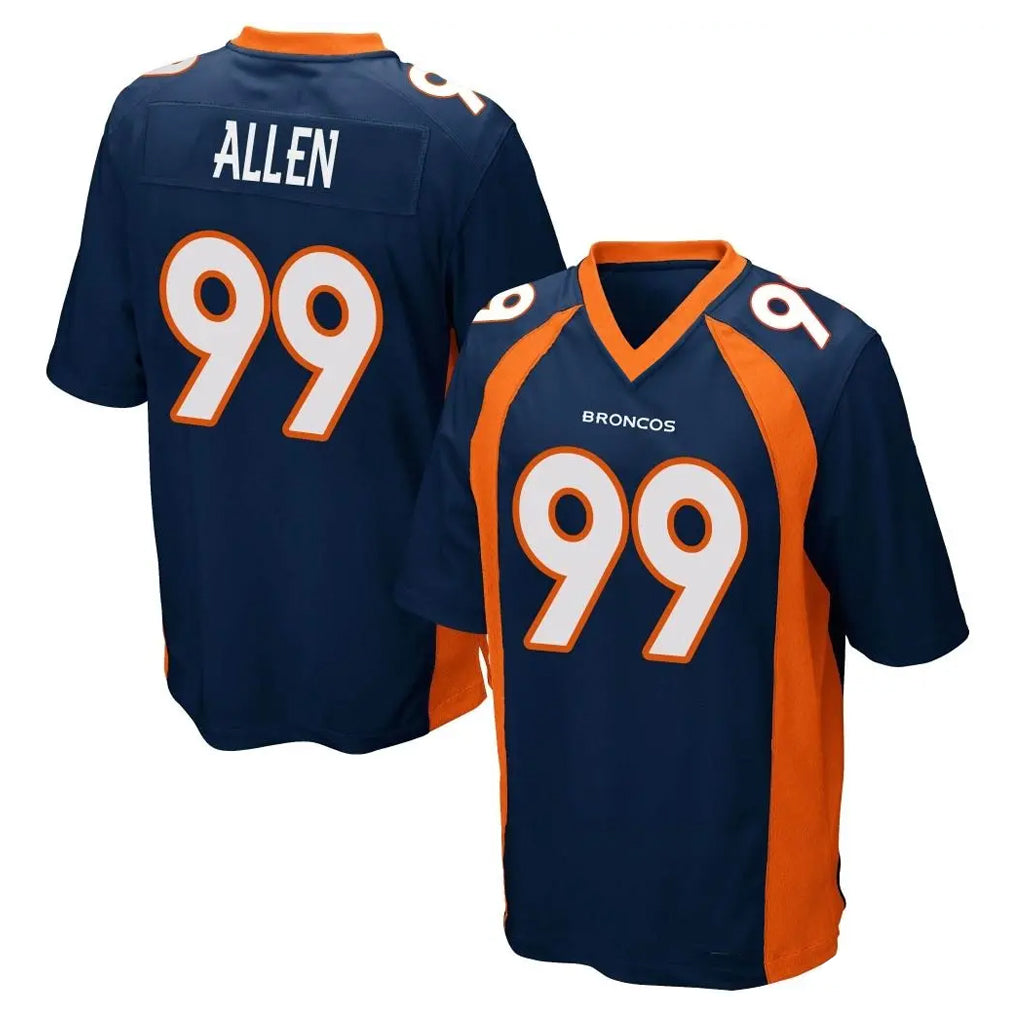 Kooe D.Broncos #99 Zach Allen Player Navy Game Stitched Jerseys
