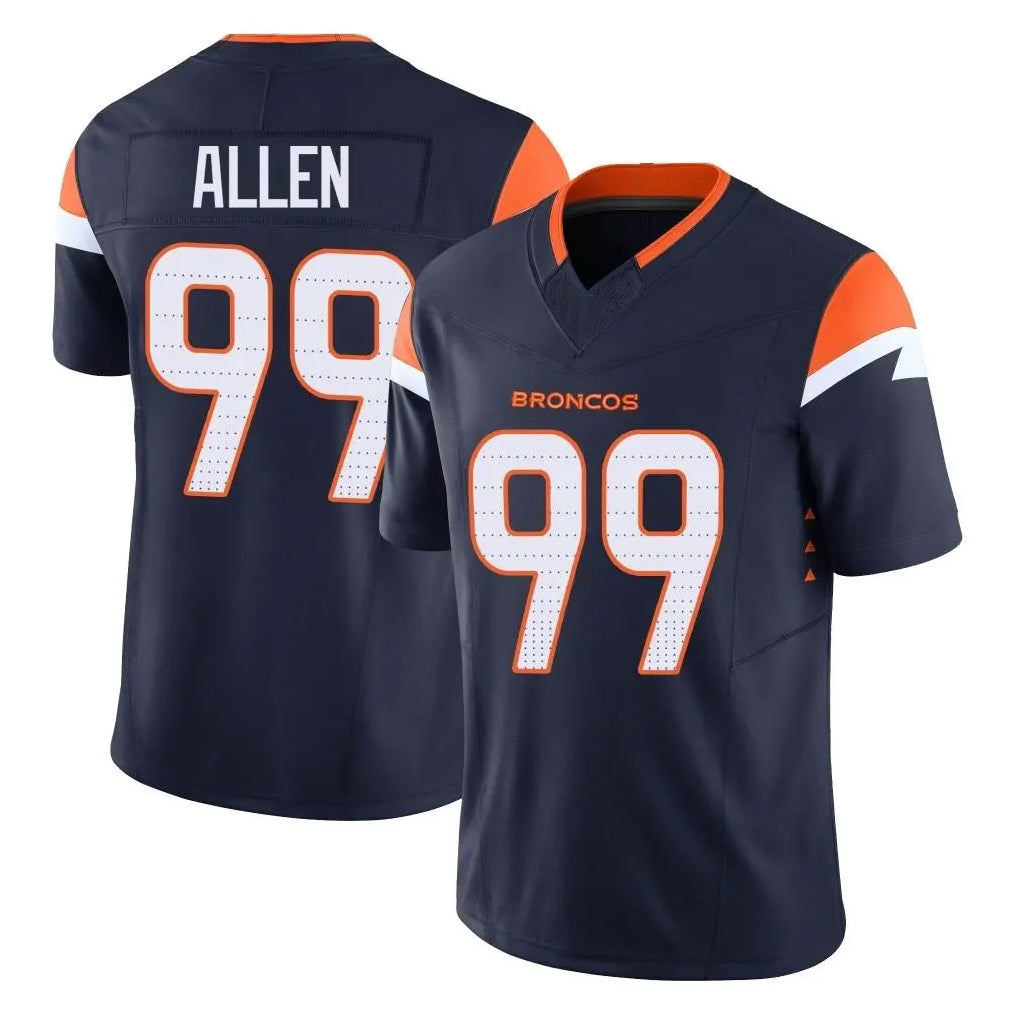 Kooe D.Broncos #99 Zach Allen Player Navy Limited Vapor F.U.S.E. Home Game Stitched Jerseys