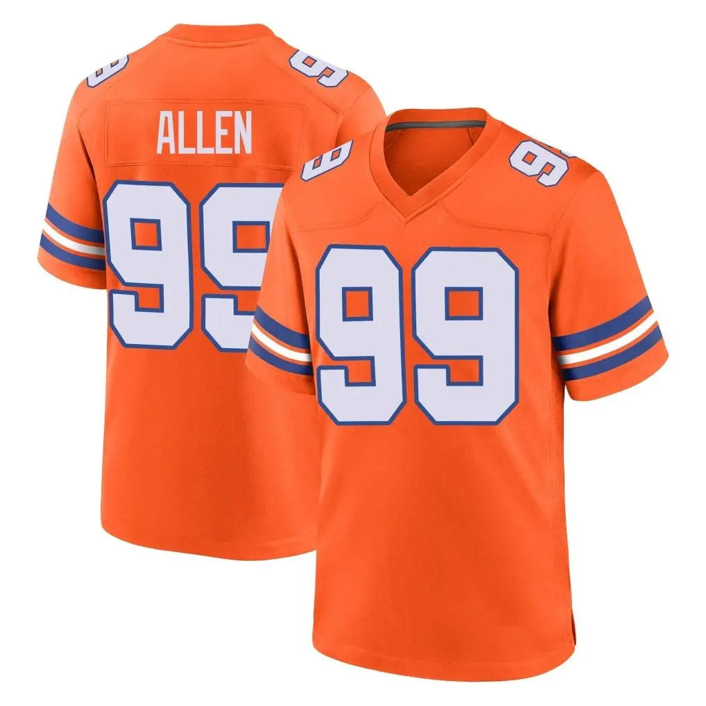 Kooe D.Broncos #99 Zach Allen Player Orange Alternate Collection Throwback Game Stitched Jerseys