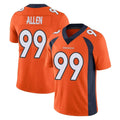 Kooe D.Broncos #99 Zach Allen Player Orange Color Vapor Untouchable Limited Game Stitched Jerseys