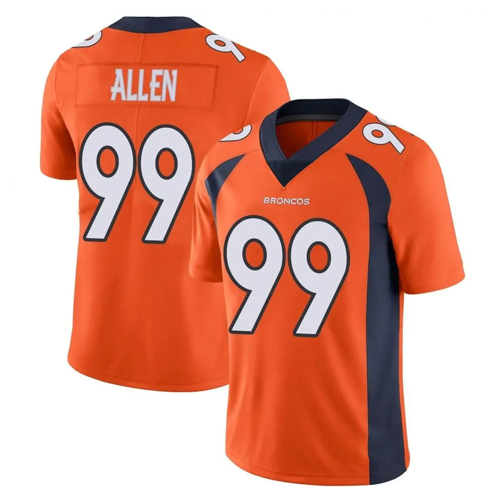 Kooe D.Broncos #99 Zach Allen Player Orange Color Vapor Untouchable Limited Game Stitched Jerseys