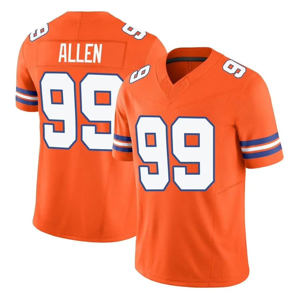 Kooe D.Broncos #99 Zach Allen Player Orange Limited Alternate Vapor F.U.S.E. Throwback Game Stitched Jerseys