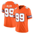 Kooe D.Broncos #99 Zach Allen Player Orange Limited Alternate Vapor F.U.S.E. Throwback Game Stitched Jerseys