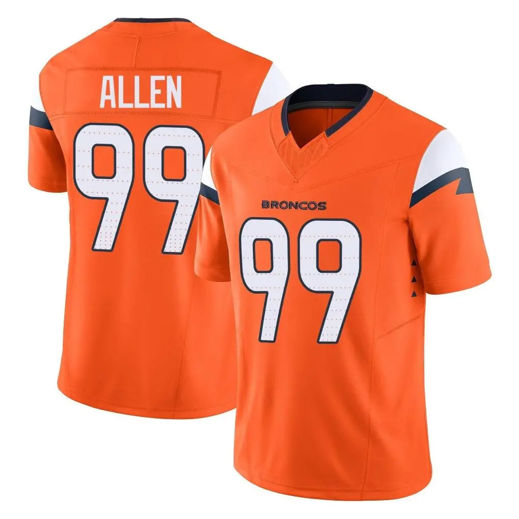 Kooe D.Broncos #99 Zach Allen Player Orange Vapor F.U.S.E. Limited Home Game Stitched Jerseys