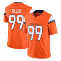 Kooe D.Broncos #99 Zach Allen Player Orange Vapor F.U.S.E. Limited Home Game Stitched Jerseys