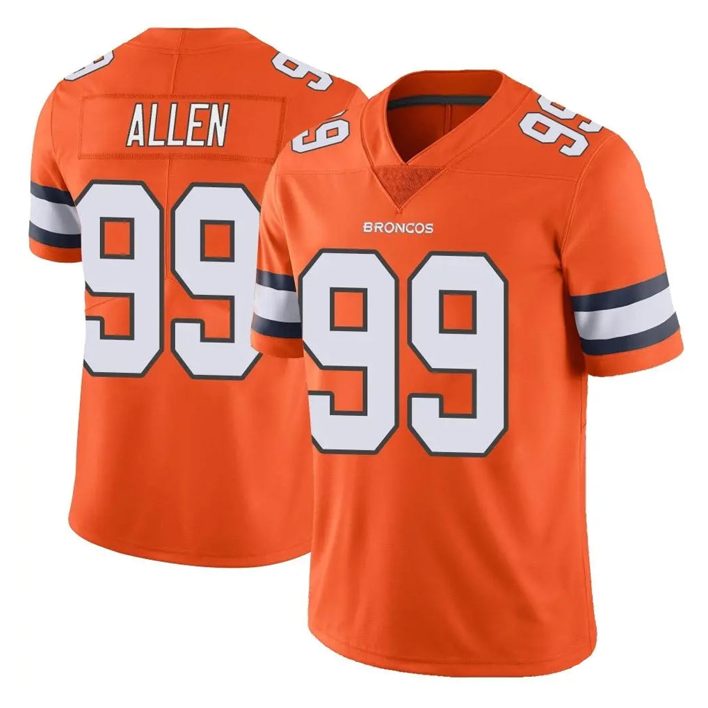 Kooe D.Broncos #99 Zach Allen Player Orange Vapor Untouchable Limited Home Game Stitched Jerseys