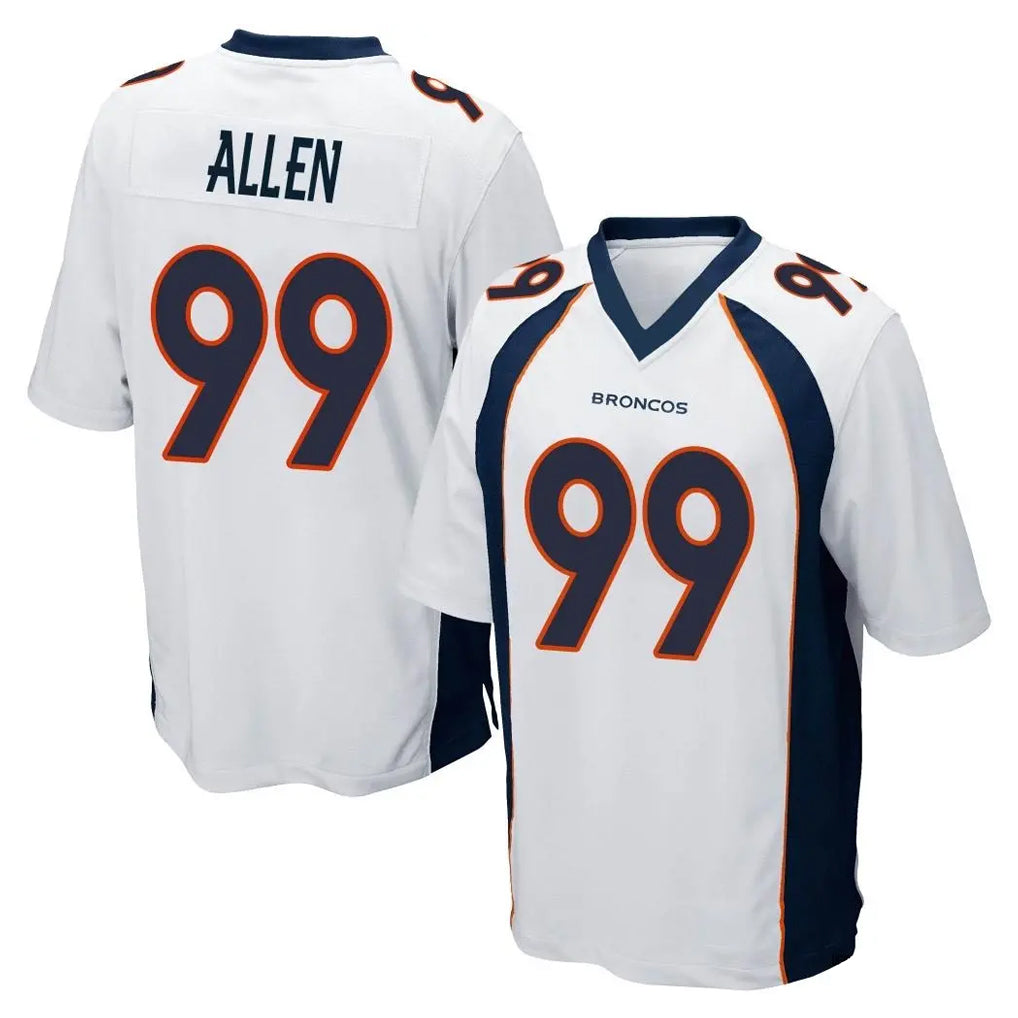 Kooe D.Broncos #99 Zach Allen Player White Game Stitched Jerseys