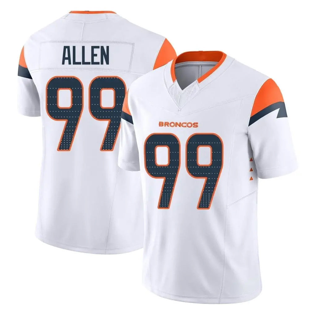 Kooe D.Broncos #99 Zach Allen Player White Limited Vapor F.U.S.E. Home Game Stitched Jerseys