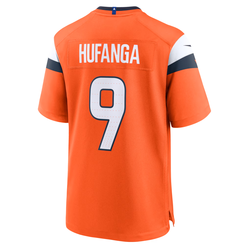 Kooe D.Broncos #9 Talanoa Hufanga Orange Team Game Stitched Jerseys