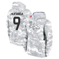Kooe D.Broncos #9 Talanoa Hufanga Player Arctic Camo Salute to Service Hoodies Limited Game Stitched Jerseys