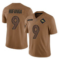 Kooe D.Broncos #9 Talanoa Hufanga Player Brown Salute To Service Limited Stitched Jerseys