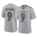 Kooe D.Broncos #9 Talanoa Hufanga Player Gray Atmosphere Fashion Limited Game Stitched Jerseys