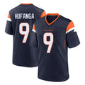 Kooe D.Broncos #9 Talanoa Hufanga Player Navy Home Game Stitched Jerseys
