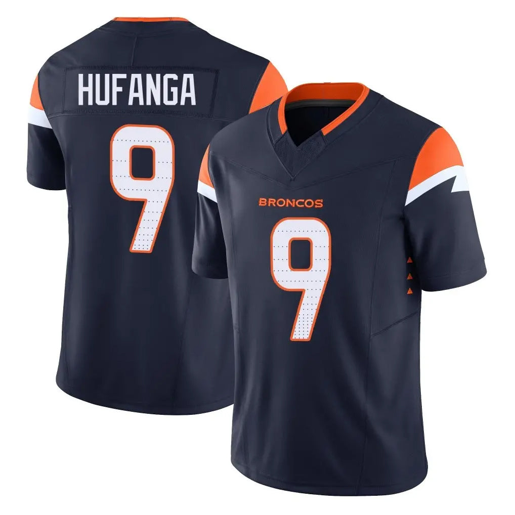 Kooe D.Broncos #9 Talanoa Hufanga Player Navy Limited Vapor F.U.S.E. Home Game Stitched Jerseys