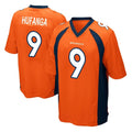 Kooe D.Broncos #9 Talanoa Hufanga Player Orange Color Home Game Stitched Jerseys