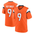 Kooe D.Broncos #9 Talanoa Hufanga Player Orange Home Game Stitched Jerseys