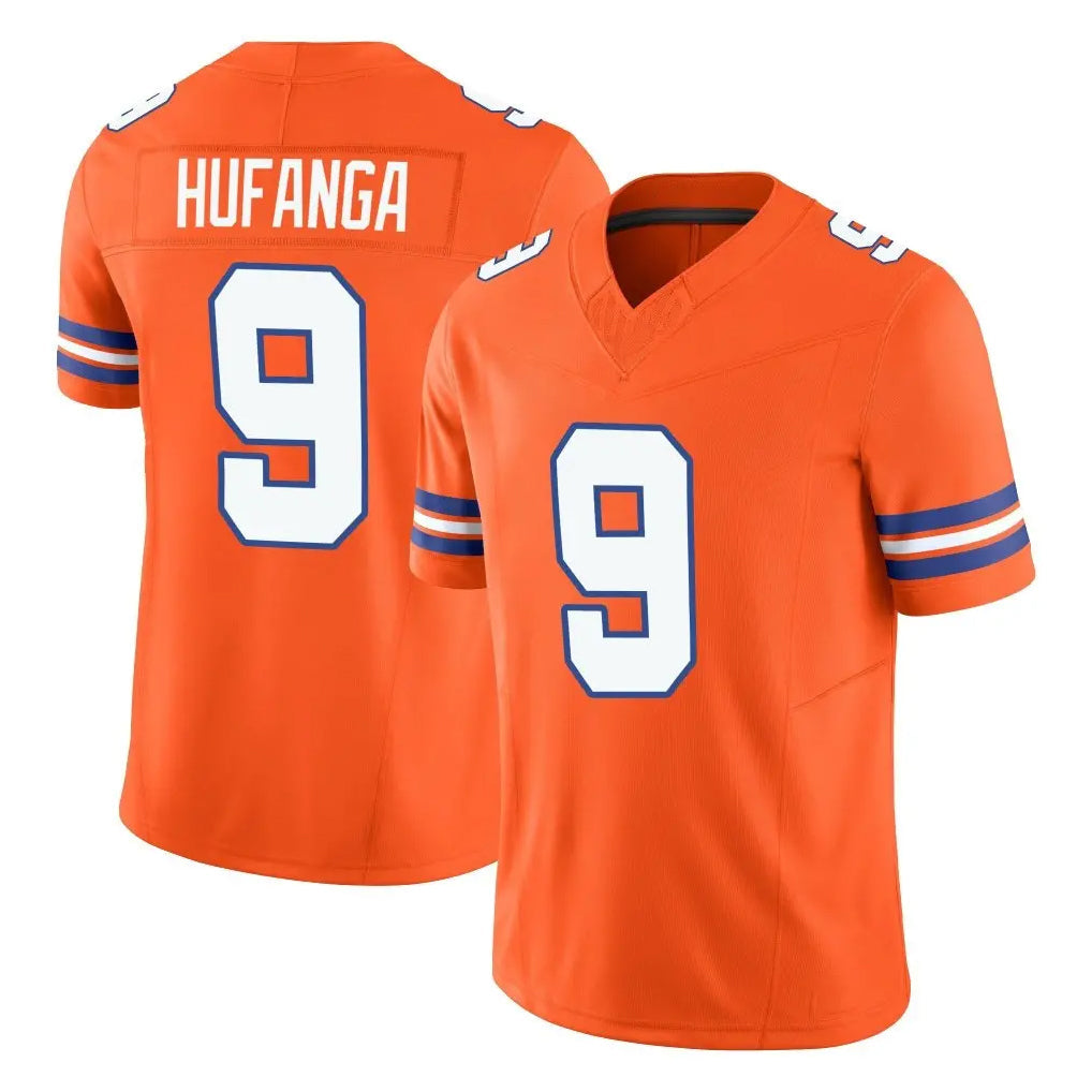 Kooe D.Broncos #9 Talanoa Hufanga Player Orange Limited Alternate Vapor F.U.S.E. Throwback Game Stitched Jerseys