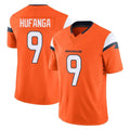 Kooe D.Broncos #9 Talanoa Hufanga Player Orange Vapor F.U.S.E. Limited Home Game Stitched Jerseys