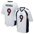 Kooe D.Broncos #9 Talanoa Hufanga Player White Game Stitched Jerseys
