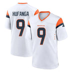 Kooe D.Broncos #9 Talanoa Hufanga Player White Home Game Stitched Jerseys
