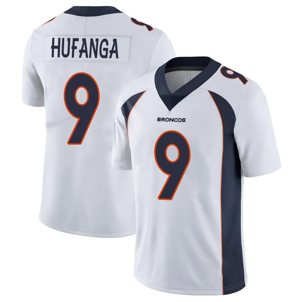 Kooe D.Broncos #9 Talanoa Hufanga Player White Vapor Untouchable Limited Home Game Stitched Jerseys