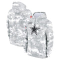 Kooe D.Cowboys Arctic Camo Salute to Service Hoodies Limited Game Blank Player Stitched Jerseys