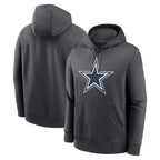 Kooe D.Cowboys Ash One Color Pullover Hoodie Limited Blank Player Stitched Jerseys