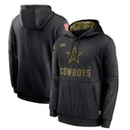 Kooe D.Cowboys Black Salute to Service Pullover Hoodies Limited Blank Player Stitched Jerseys