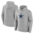 Kooe D.Cowboys Gray Pullover Hoodies Limited Blank Player Stitched Jerseys
